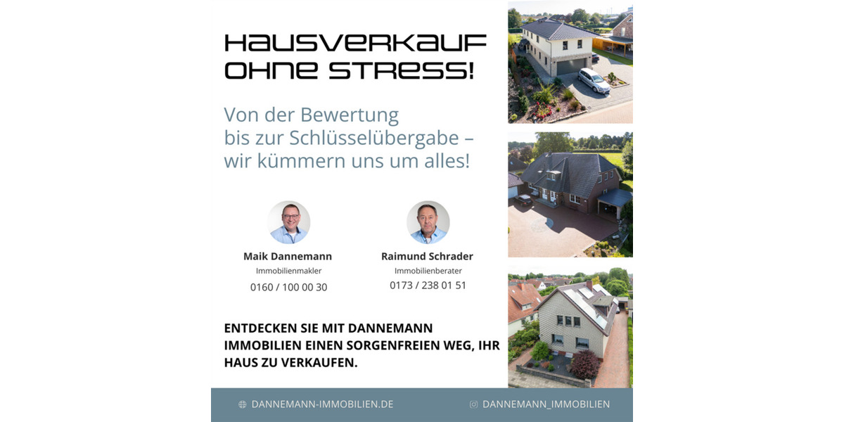 Dachgeschoßwohnung Twistringen - 3 Zimmer, 82 m&sup2;, 950&euro; | Angebot:24398624