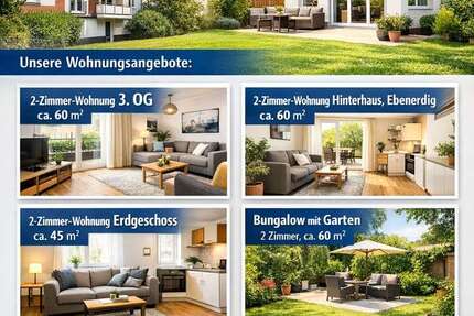 Wohnung Hannover Hainholz - 2 Zimmer, 60 m&sup2;, 900&euro; | Angebot:26124861