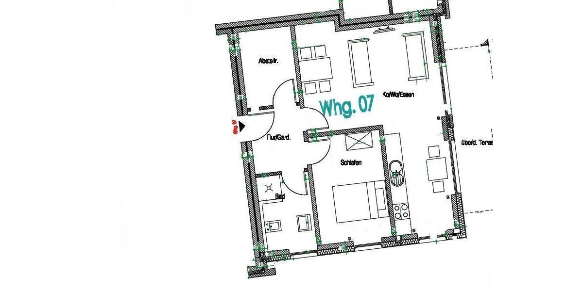 Erdgeschoßwohnung Lohne (Oldenburg) - 2 Zimmer, 60 m&sup2;, 590&euro; | Angebot:26548049