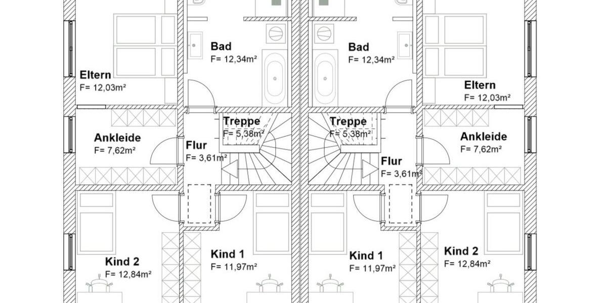 Doppelhaushälfte Ergoldsbach Langenhettenbach - 5 Zimmer, 125 m&sup2;, 1.400&euro; | Angebot:24844307