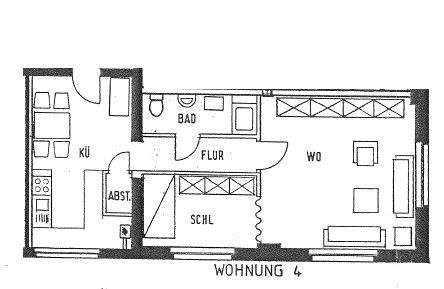 Etagenwohnung Lauenburg/Elbe Elbe - 2 Zimmer, 57 m&sup2;, 520&euro; | Angebot:26612127