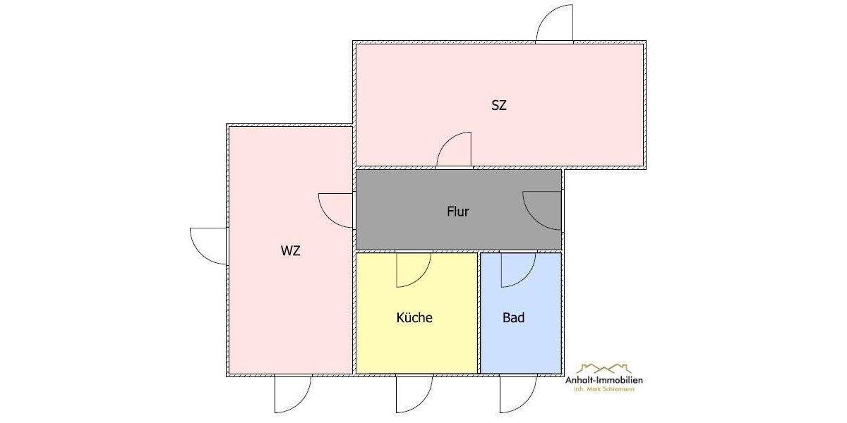 Etagenwohnung Bitterfeld Bitterfeld - 390&euro; | Angebot:25865937
