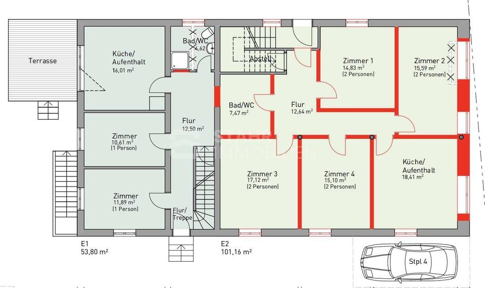 Mehrfamilienhaus, Wohnhaus Marxheim - 12 Zimmer, 318 m&sup2;, 17&euro; | Angebot:24767320