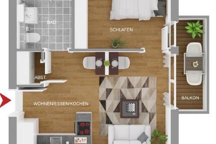 Neubau-Wohnung zu Vermieten in Ibbenbüren West 2 zimmer