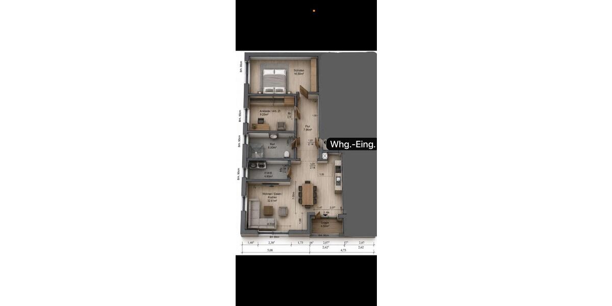 Etagenwohnung Herford - 3 Zimmer, 80 m&sup2;, 1.050&euro; | Angebot:26679640