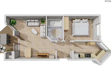 Wohnung Sigmaringen - 2 Zimmer, 55 m&sup2;, 580&euro; | Angebot:25349497