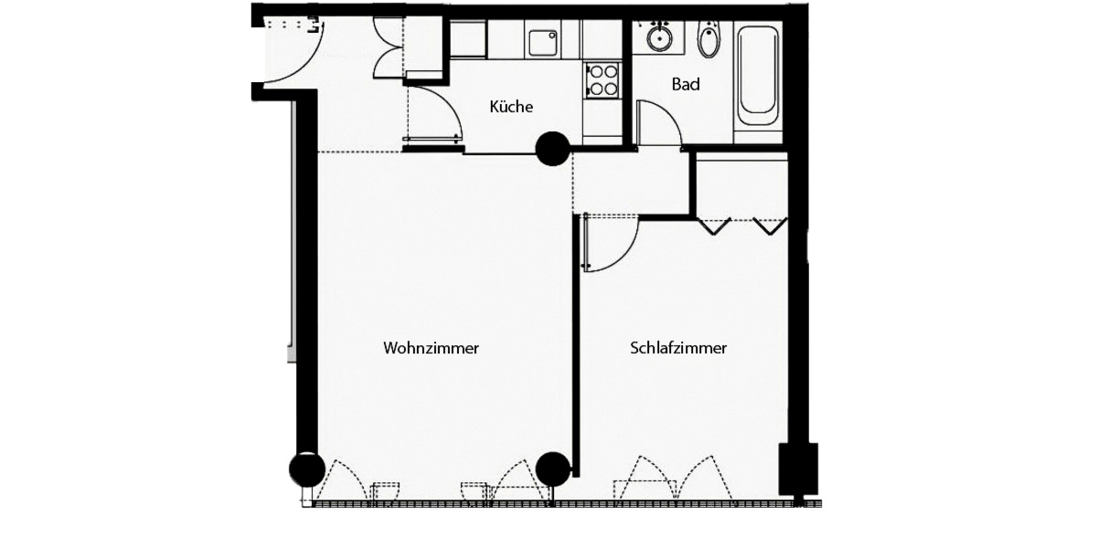 Etagenwohnung Berlin Tiergarten - 2 Zimmer, 62 m&sup2;, 1.600&euro; | Angebot:25837937