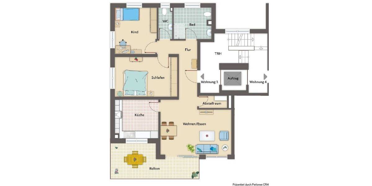 Etagenwohnung Remseck Aldingen - 3 Zimmer, 89 m&sup2;, 1.430&euro; | Angebot:26885776