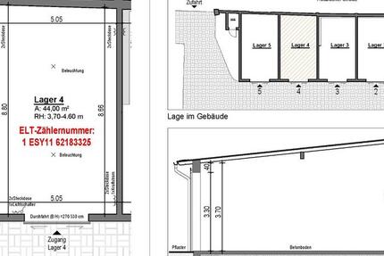 neue Lagerhalle im abgeschlossenen Gewerbehof zimmer