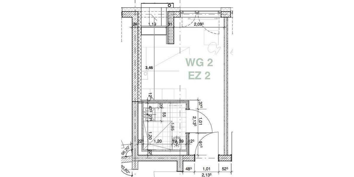 Etagenwohnung Oschersleben (Bode) - 1 Zimmer, 36 m&sup2;, 306&euro; | Angebot:23535233