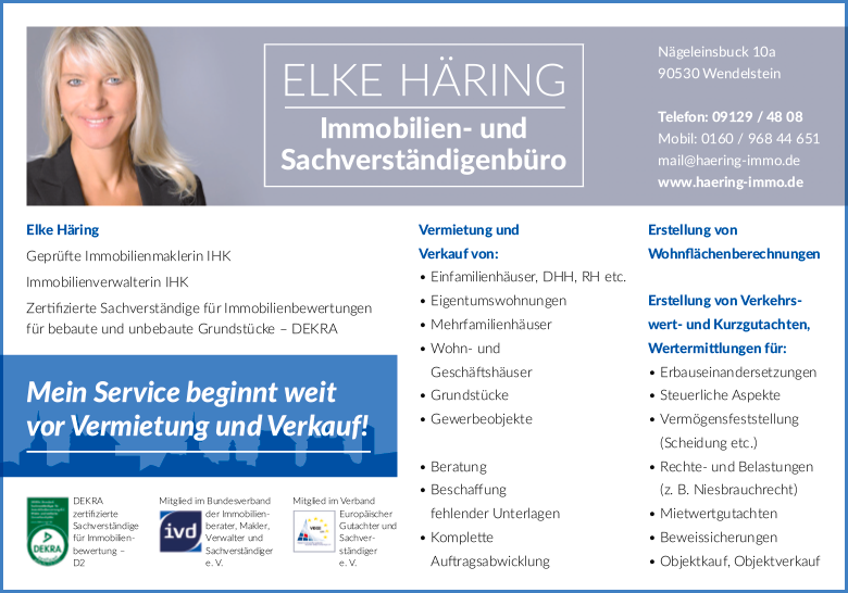 Etagenwohnung Wendelstein - 2 Zimmer, 66 m&sup2;, 594&euro; | Angebot:24633651