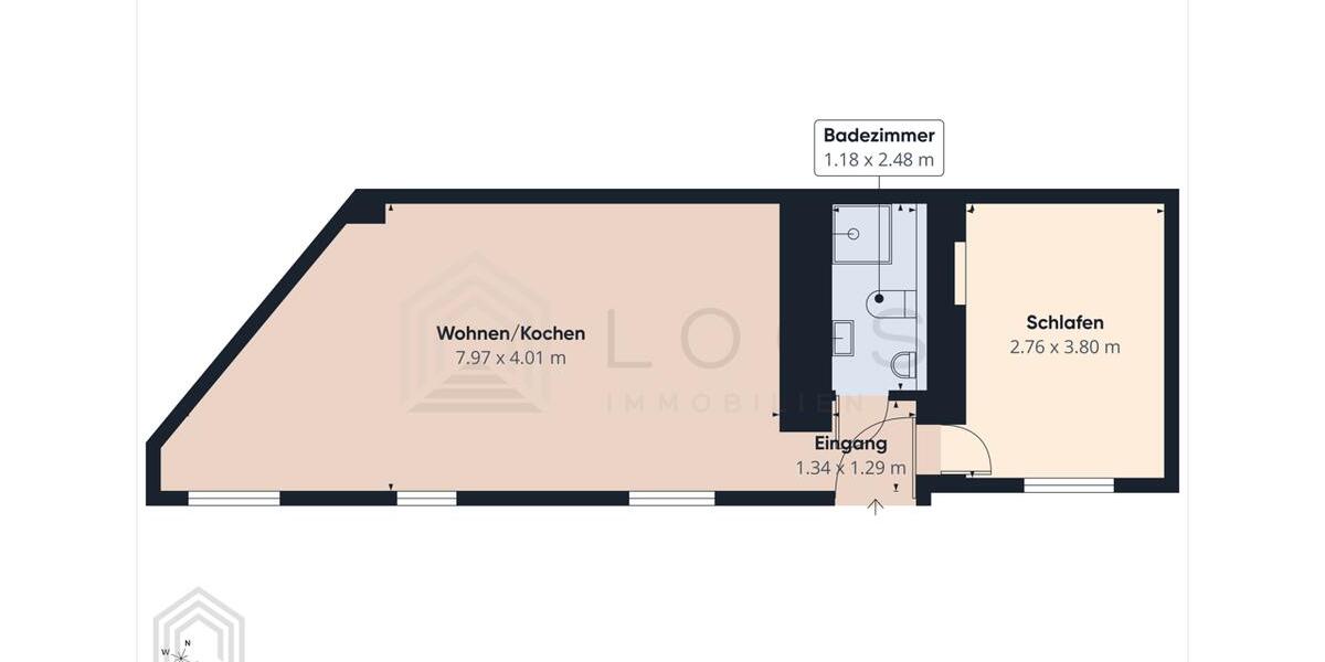 Etagenwohnung Finsterwalde - 2 Zimmer, 52 m&sup2;, 390&euro; | Angebot:25538728