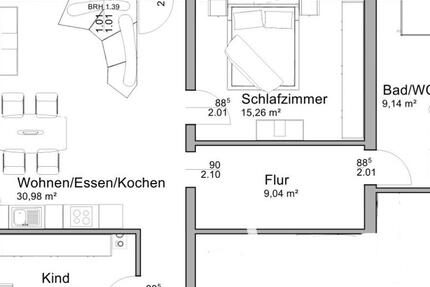 Erstbezug, 3,5 Zimmer Wohnung mit Garten 3.5 zimmer
