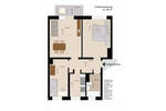Etagenwohnung Dessau-Roßlau Innenstadt - 3 Zimmer, 58 m&sup2;, 420&euro; | Angebot:26568595