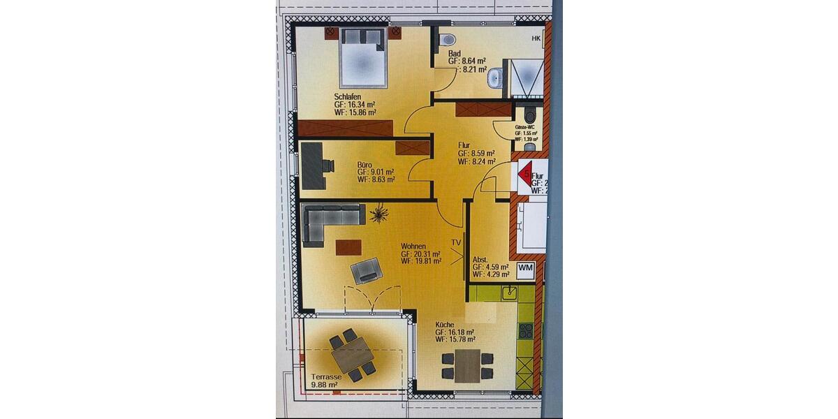 Dachgeschoßwohnung Harsefeld - 3 Zimmer, 87 m&sup2;, 1.250&euro; | Angebot:25979476