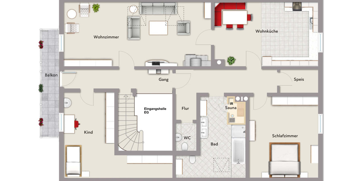 Dachgeschoßwohnung Dießen am Ammersee - 3 Zimmer, 150 m&sup2;, 1.599&euro; | Angebot:25207627