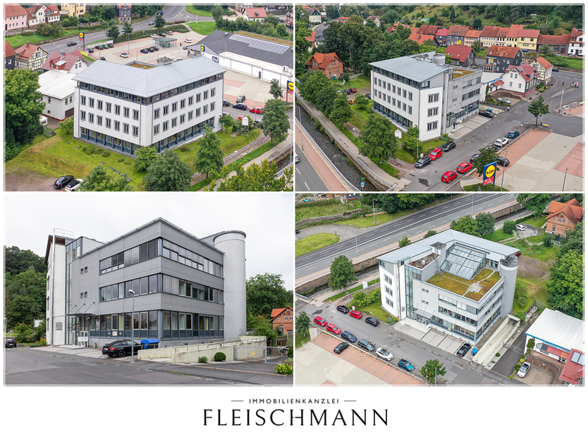Helle 2-Zimmer-Bürofläche mit Tiefgaragenplätzen in Suhl. Glasfaseranschluss vorhanden!!