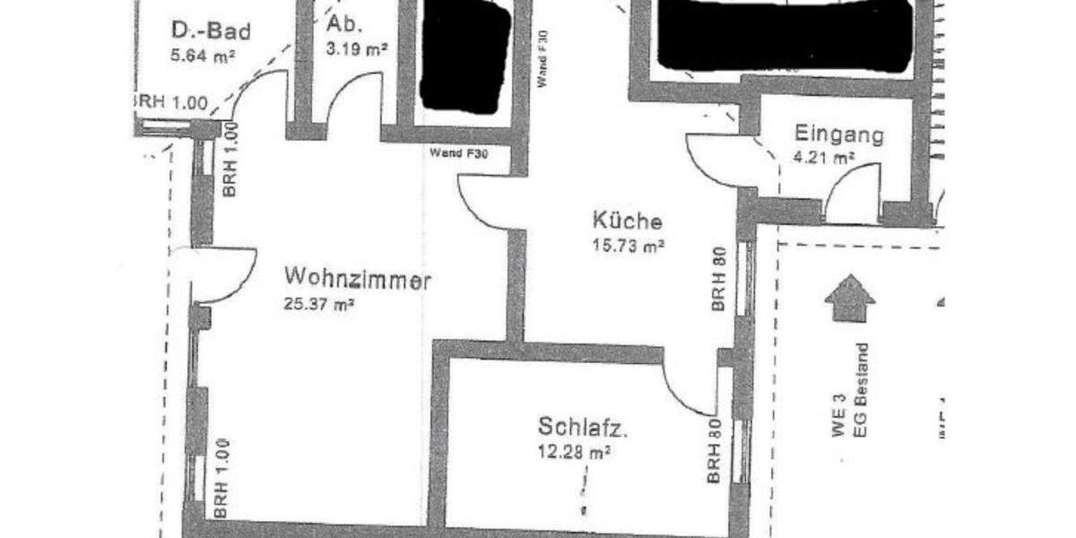 Erdgeschoßwohnung Rödinghausen - 2 Zimmer, 66 m&sup2;, 590&euro; | Angebot:25934317