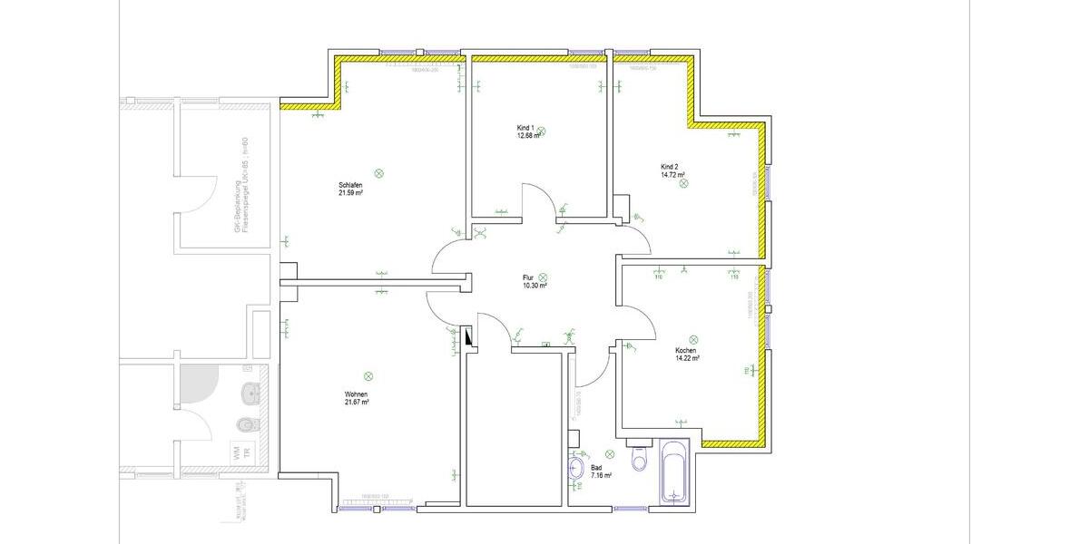 Erdgeschoßwohnung Friesenhagen - 4 Zimmer, 103 m&sup2;, 600&euro; | Angebot:24793996