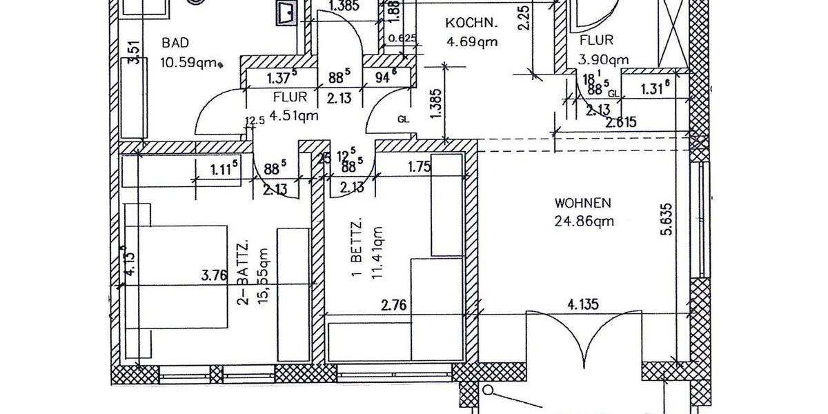 Etagenwohnung Bad Staffelstein - 3 Zimmer, 77 m&sup2;, 730&euro; | Angebot:26424666