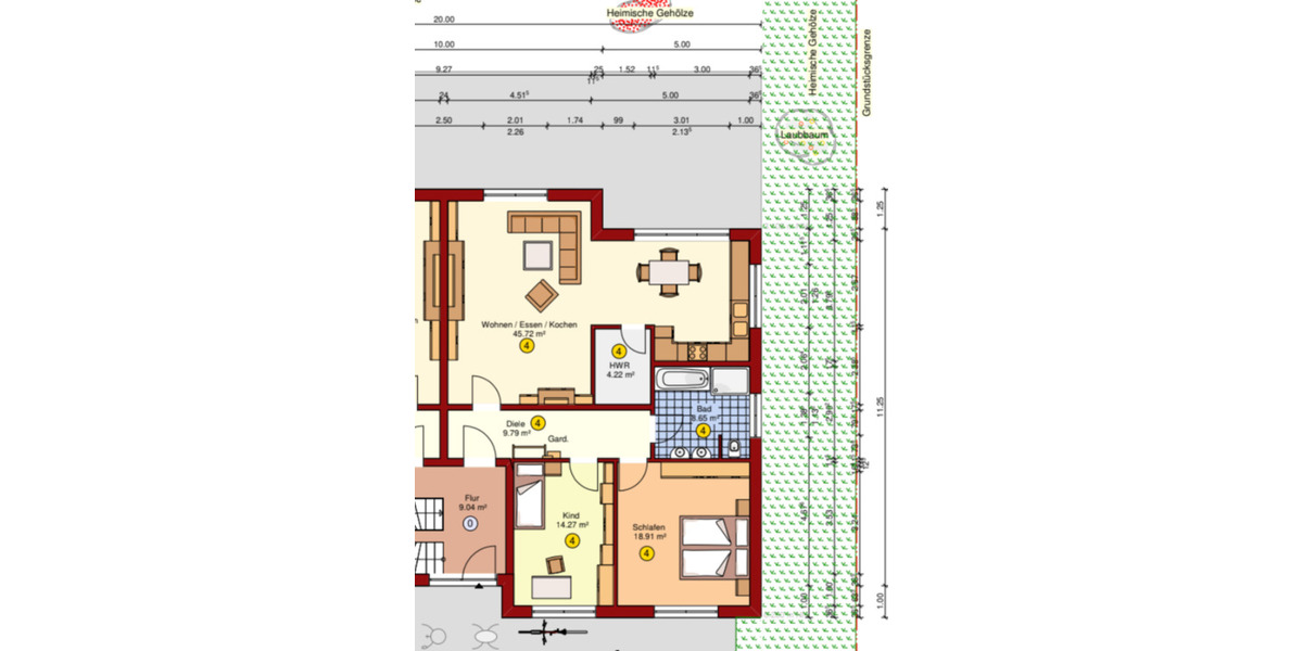 Erdgeschoßwohnung Frankenberg (Eder) - 3 Zimmer, 100 m&sup2;, 1.100&euro; | Angebot:24560272