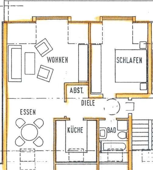 Etagenwohnung Langenfeld Reusrath - 2 Zimmer, 67 m&sup2;, 612&euro; | Angebot:25261292