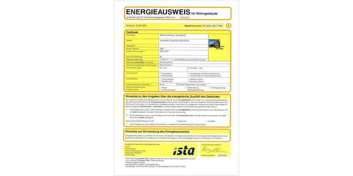 Etagenwohnung Zittau - 2 Zimmer, 50 m&sup2;, 323&euro; | Angebot:26686444