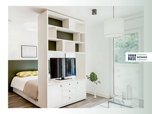 URBAN BASE: Vollmöbliertes 1-Zimmer-Apartment mit EBK, ALL-IN-MIETE, UVM. im Wiesbadener Stadtzentrum 1 zimmer