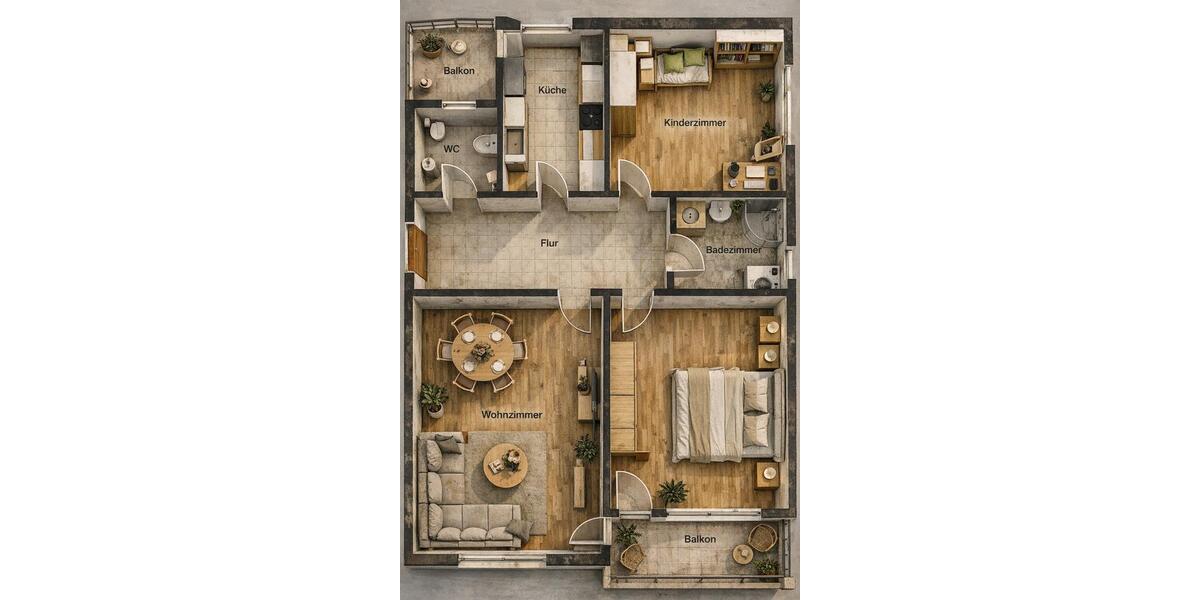 Etagenwohnung Ditzingen - 3 Zimmer, 84 m&sup2;, 1.300&euro; | Angebot:26289269