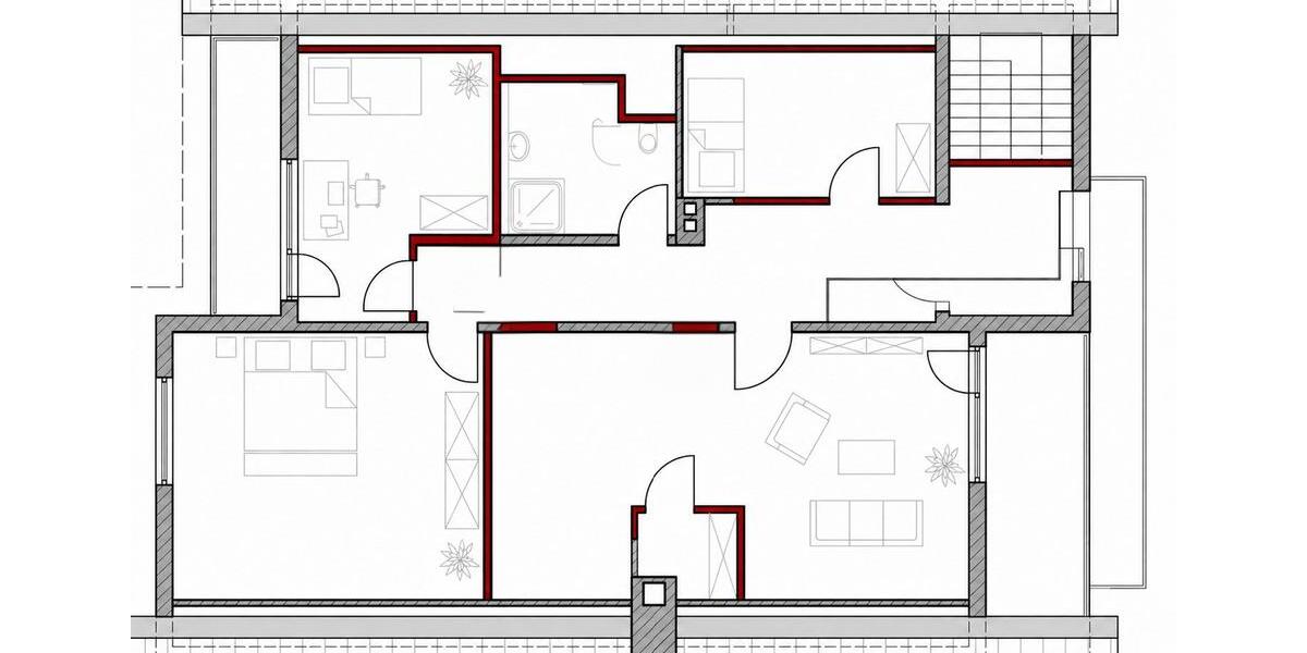 Dachgeschoßwohnung Bad Arolsen - 4 Zimmer, 110 m&sup2;, 925&euro; | Angebot:26625704