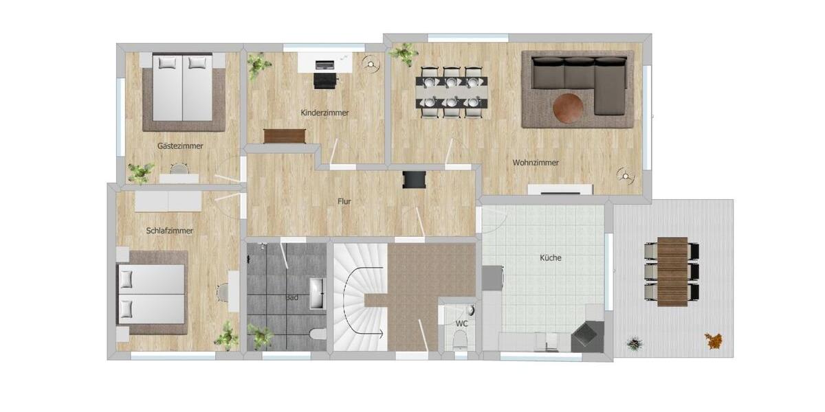 Sehr schöne, helle Wohnung im EG eines Zweifamilienhaus 4 zimmer