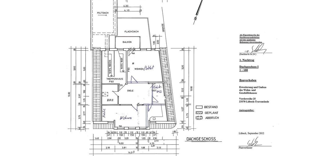 Etagenwohnung Lübeck Alt-Travemünde / Rönnau - 3 Zimmer, 102 m&sup2;, 1.000&euro; | Angebot:26700054