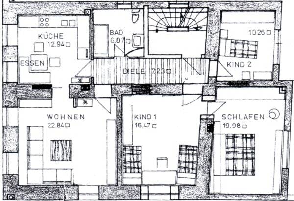 Etagenwohnung Straubing - 4 Zimmer, 103 m&sup2;, 700&euro; | Angebot:25899565