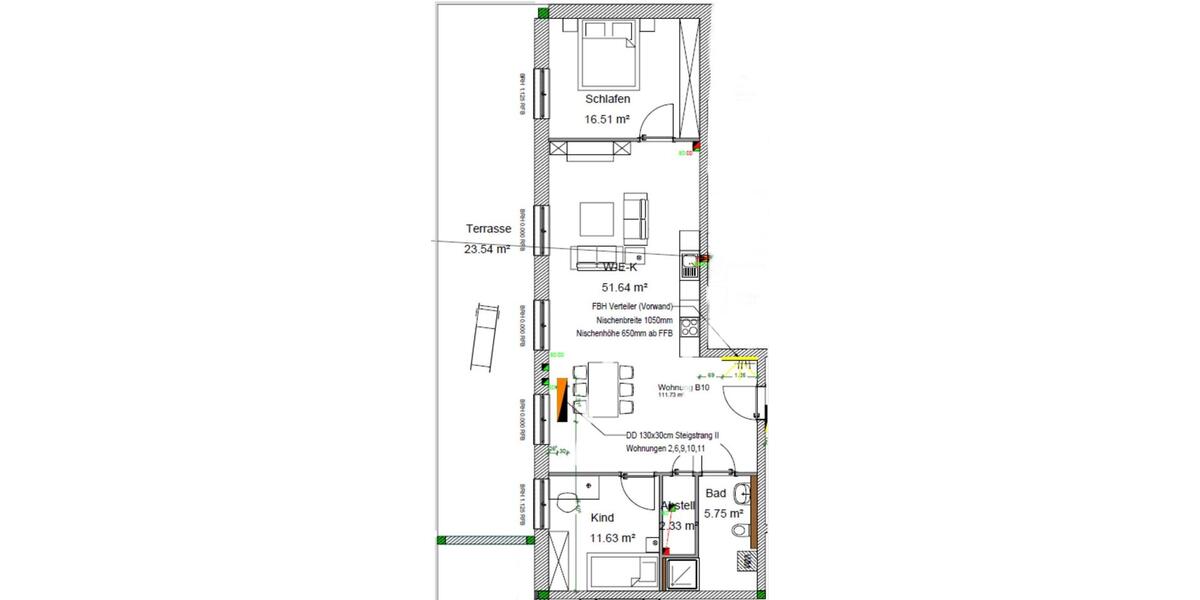 Dachgeschoßwohnung Lauda-Königshofen Königshofen - 3 Zimmer, 112 m&sup2;, 1.170&euro; | Angebot:24689498