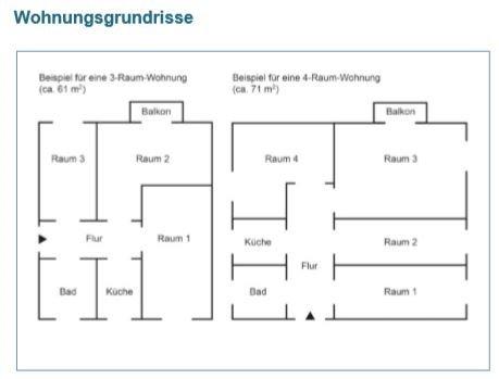 Etagenwohnung Beeskow - 3 Zimmer, 60 m&sup2;, 499&euro; | Angebot:26496207
