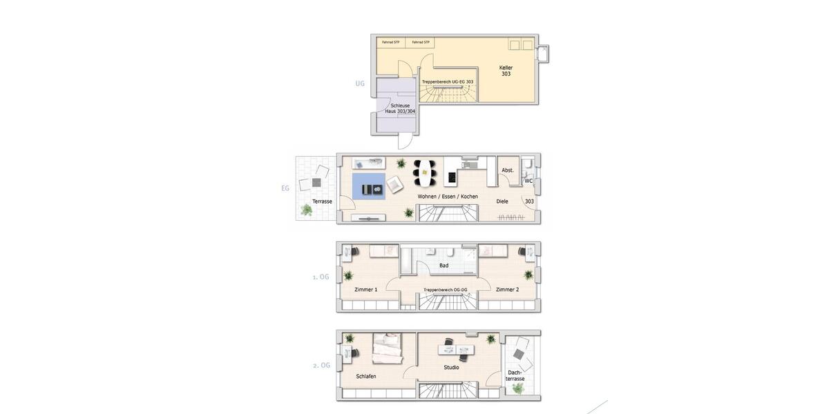 Reihenhaus Schwäbisch Hall - 5 Zimmer, 161 m&sup2;, 1.750&euro; | Angebot:26427069