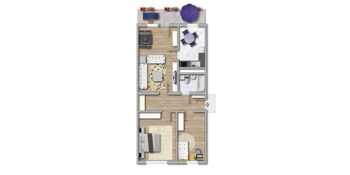 Etagenwohnung Görlitz Königshufen - 3 Zimmer, 70 m&sup2;, 405&euro; | Angebot:26741640