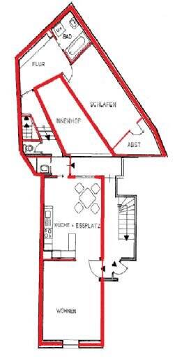 Etagenwohnung Baden-Baden Innenstadt - 2 Zimmer, 65 m&sup2;, 680&euro; | Angebot:26572577