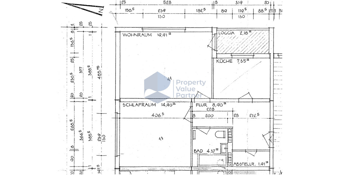 Etagenwohnung Wolfsburg Rabenberg - 2 Zimmer, 59 m&sup2;, 506&euro; | Angebot:25679898
