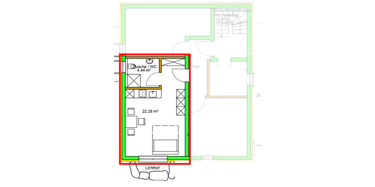 Möbliertes Pendler‑Apartment – 1‑Zimmer in Rottenburg‑Ergenzingen 1 zimmer