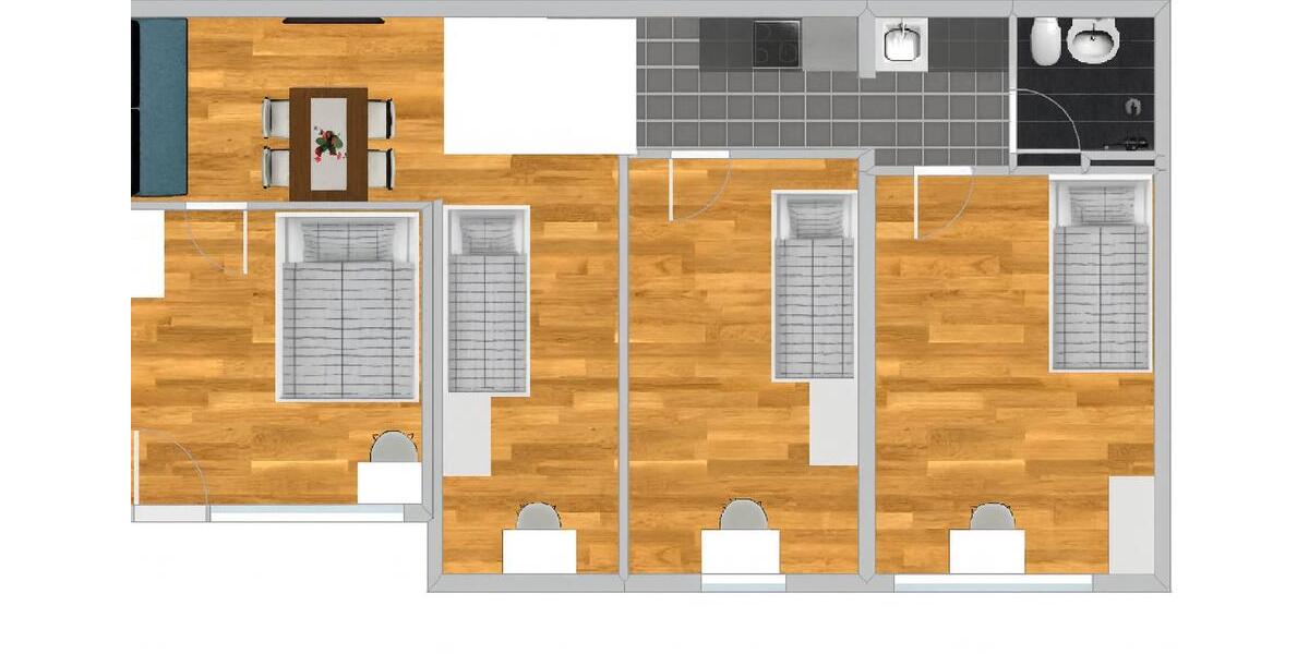 Etagenwohnung München Giesing - 4 Zimmer, 70 m&sup2;, 620&euro; | Angebot:26476785