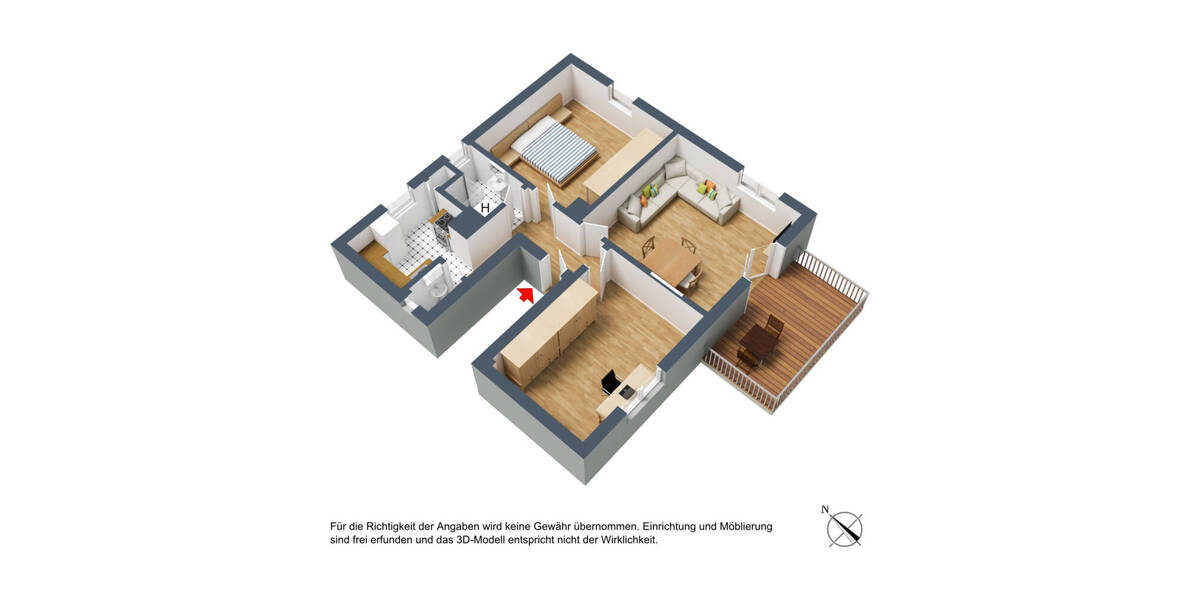 Etagenwohnung Stuttgart Zuffenhausen - 3 Zimmer, 77 m&sup2;, 1.100&euro; | Angebot:26512963