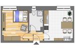 Erdgeschoßwohnung Dortmund Brackel - 1 Zimmer, 35 m&sup2;, 135&euro; | Angebot:26545842
