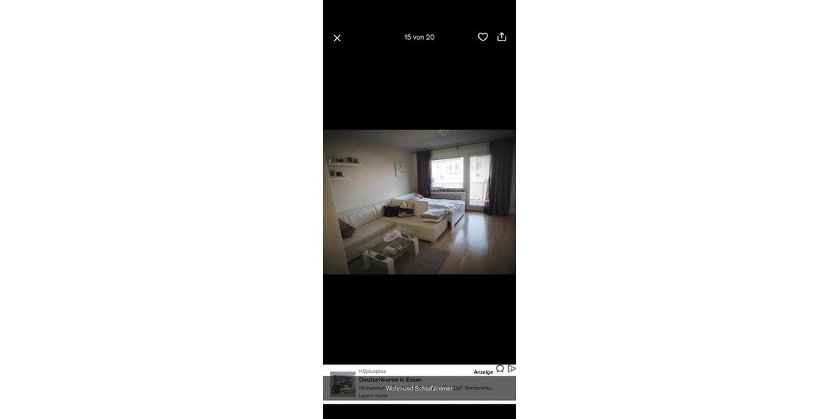 Etagenwohnung Wuppertal Elberfeld - 1.5 Zimmer, 41 m&sup2;, 620&euro; | Angebot:26703655