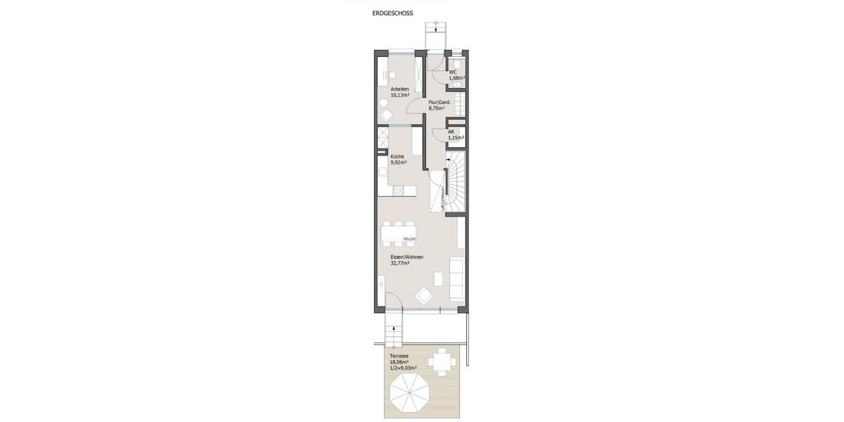 Reihenhaus Gröbenzell - 5 Zimmer, 150 m&sup2;, 2.800&euro; | Angebot:25512572