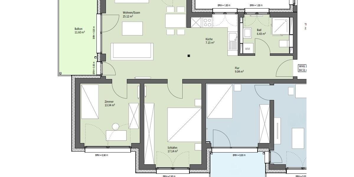 Etagenwohnung Runkel - 3 Zimmer, 85 m&sup2;, 1.185&euro; | Angebot:26675520