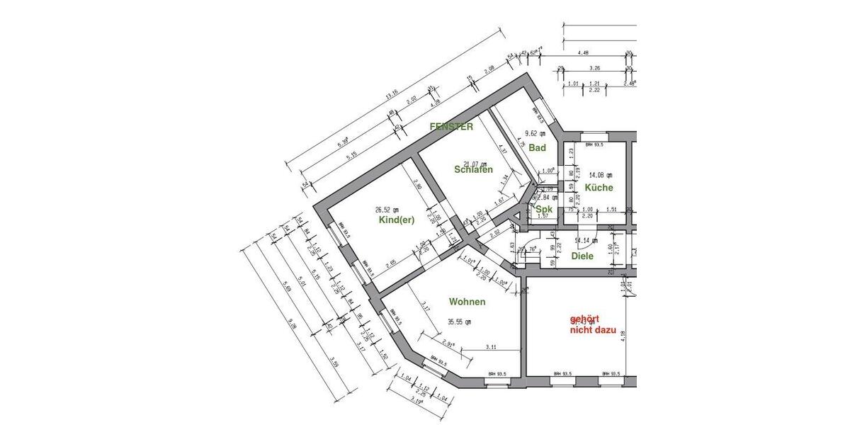 Etagenwohnung Nossen - 3 Zimmer, 120 m&sup2;, 730&euro; | Angebot:26431479
