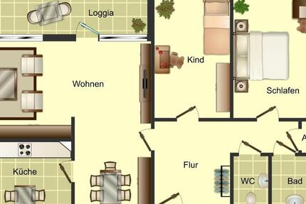3-Zimmer-Wohnung in Düsseldorf Garath