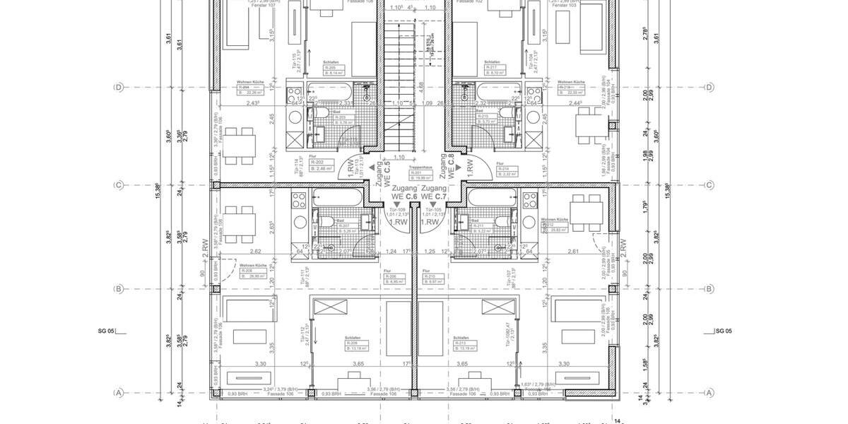 Etagenwohnung Potsdam Krampnitz - 2 Zimmer, 39 m&sup2;, 1.158&euro; | Angebot:21663769