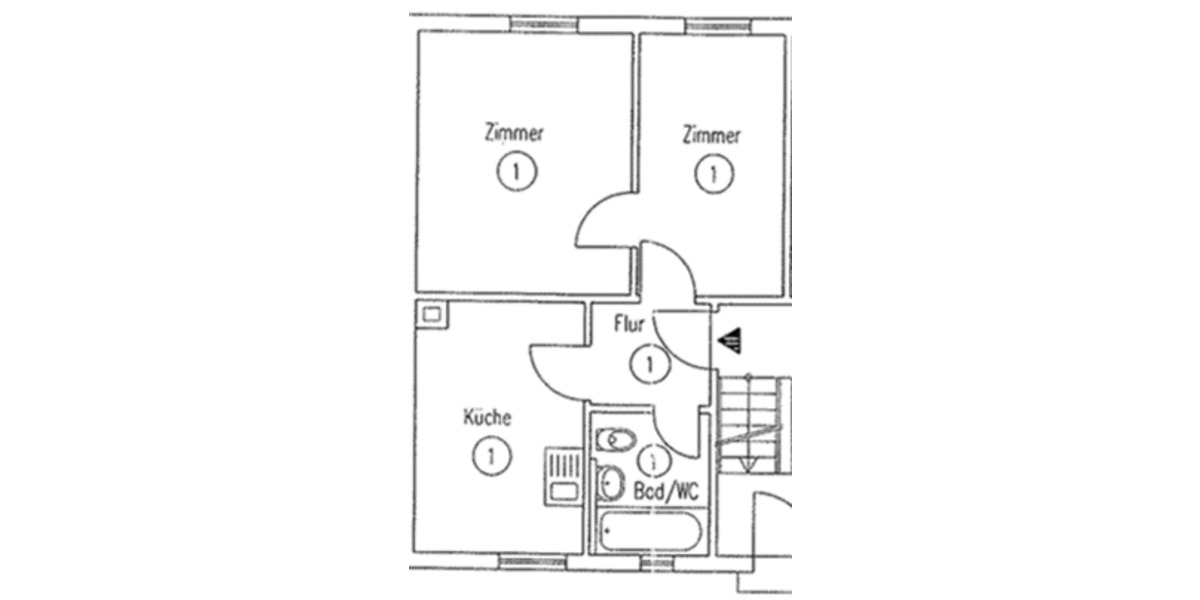 Etagenwohnung Ebersbach an der Fils - 3 Zimmer, 54 m&sup2;, 650&euro; | Angebot:24377944